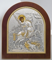 Православные  иконы из Греции (серебро,  позолота)